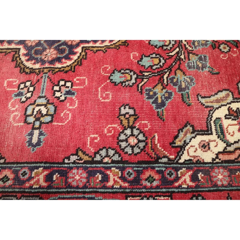 ECARPETGALLERY Hand-knotted Antalya Vintage Red Wool Rug - 6'4 x 8'11
