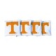 preview thumbnail 1 of 1, Tennessee Volunteers White Cornhole Bags Version 1 All-Weather Resin Filled