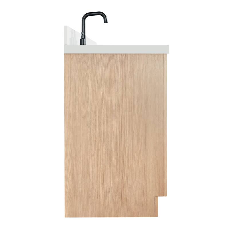 Ariel T037SLWQOVO Hepburn 37" Free Standing Single Basin Vanity Set