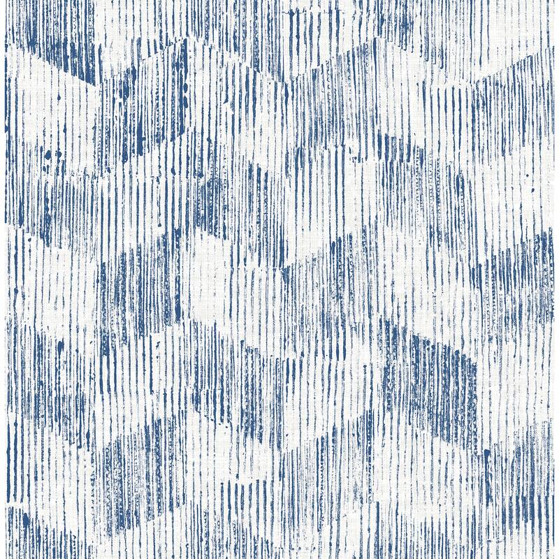 Scott Living Demi Indigo Distressed Wallpaper