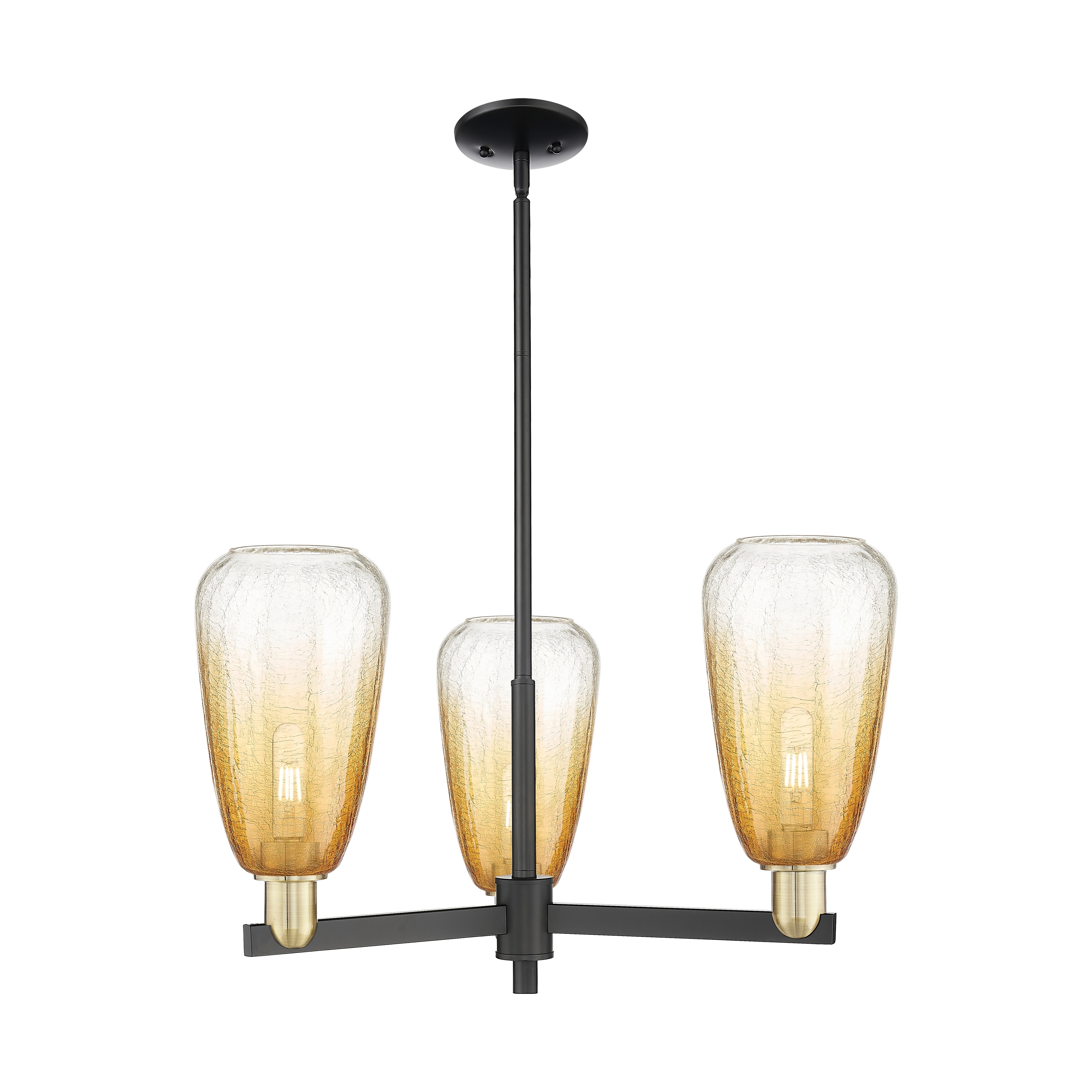 Innovations Lighting Downtown Urban - Brookhaven Almond - 3 Light 18" Stem Hung Chandelier