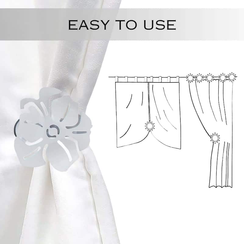 Evideco Metal Clip Big Size Poppy Set of 2 - 2.10"L x 2.8"W x 1.12"D