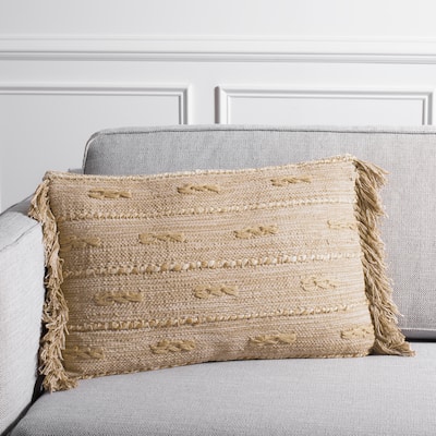 SAFAVIEH Boryana 16 x 24-inch Fringe Pillow