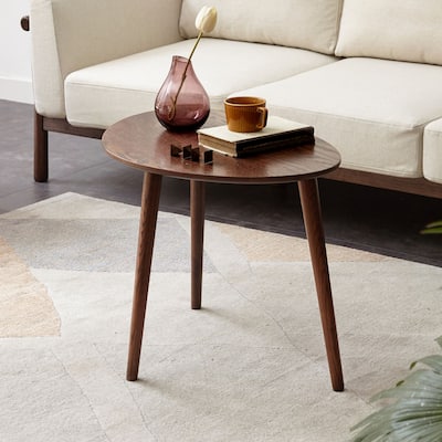 Mid-Century Oval Design Side Table
