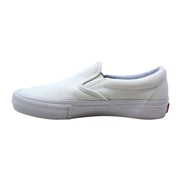vans slip on full white