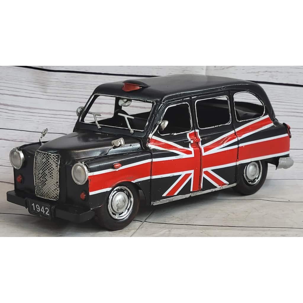 1966 Black London Uk Taxi Decoration 1:12 Scale Model Car Automobile Artwork Decor