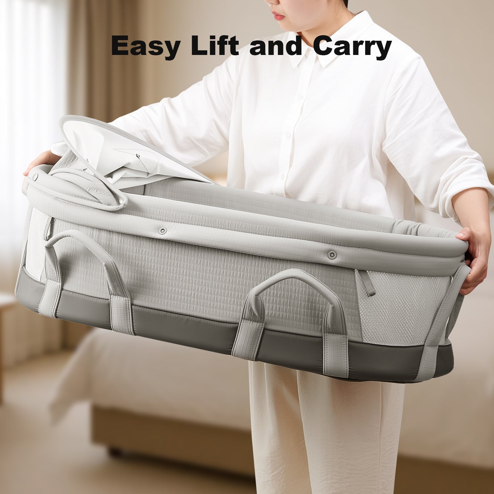 NWT Sunveno Easy-to-Go Baby Portable Travel Bassinet Backpack Sunveno Original Diaper Bag Travel Baby Bags Mommy Backpack  main image 3