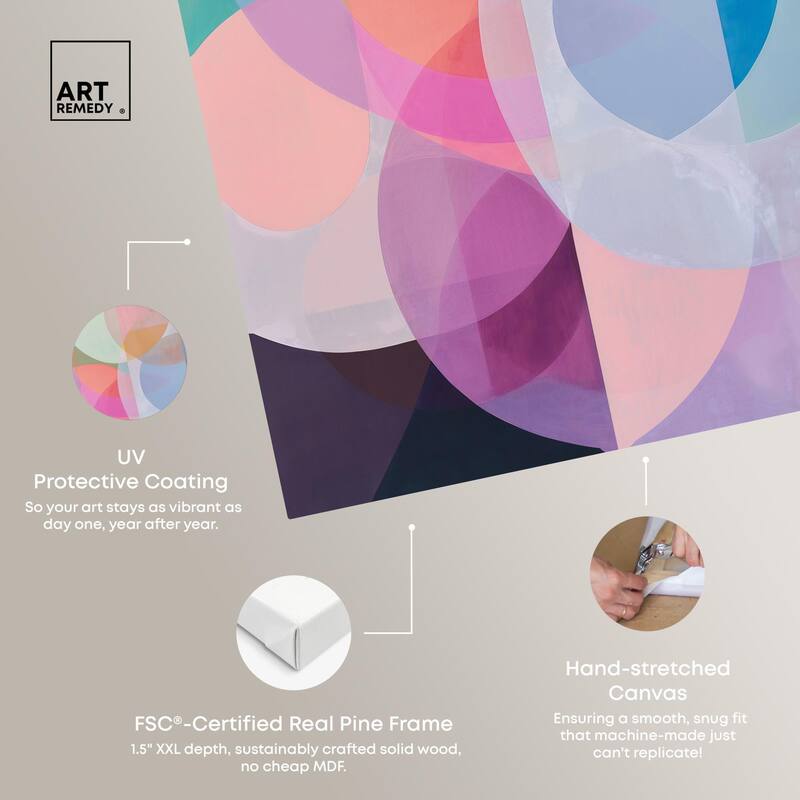 Oneiric Circles II Canvas by Art Remedy, Gallery Wrapped