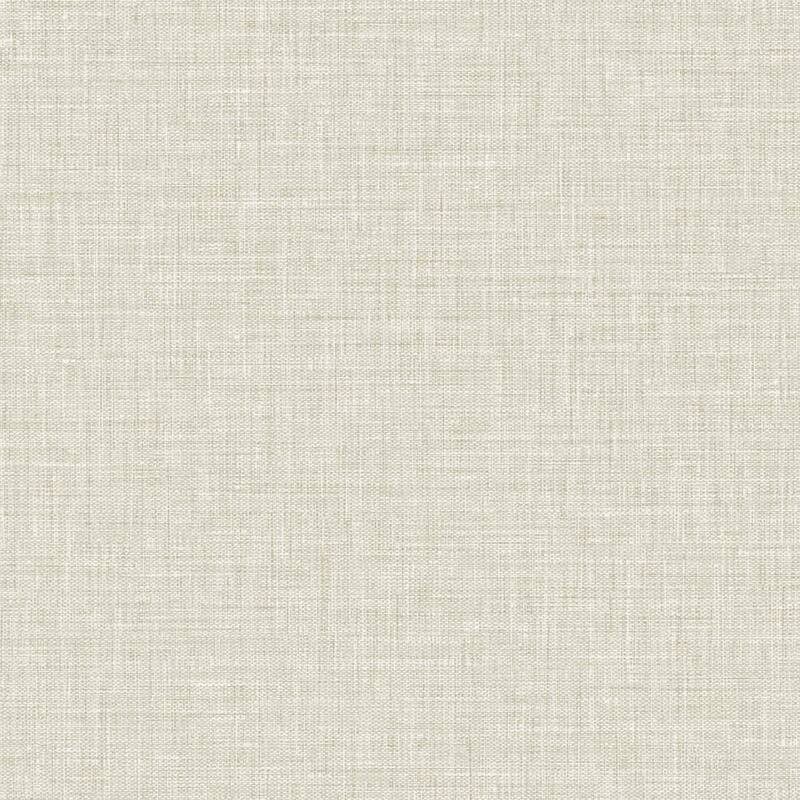 Seabrook Designs Texture Gallery Easy Linen Embossed Vinyl Unpasted Wallpaper - 27 in. W x 27 ft. L - Alabaster