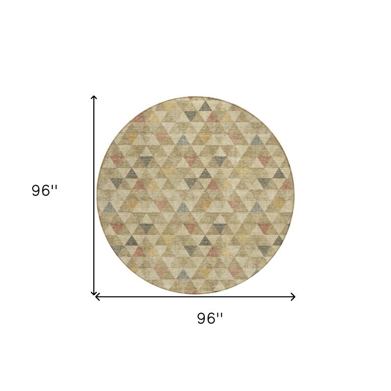 HomeRoots Geometric Transitional Rectangle Outdoor Rug