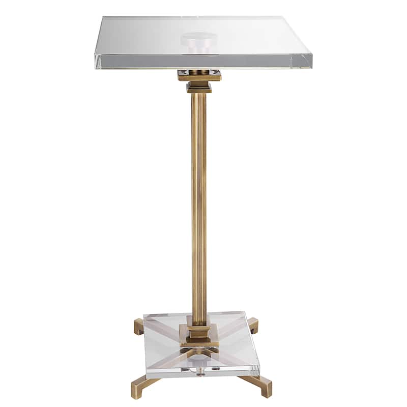 Uttermost Richelieu Brass Traditional Drink Table