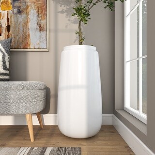Tall White Floor Vasenull