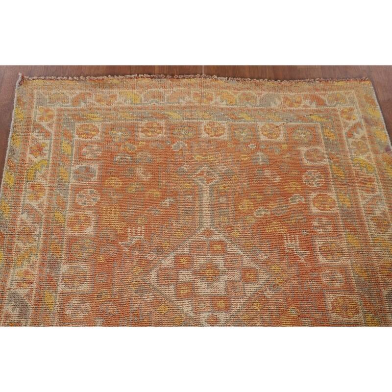 Tribal Geometric Shiraz Persian Vintage Area Rug Handmade Wool Carpet - 3'10"x 6'0"