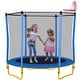 preview thumbnail 6 of 37, 5.5Ft Trampoline For Kids - 65" Outdoor & Indoor Mini Toddler Trampoline With Enclosure