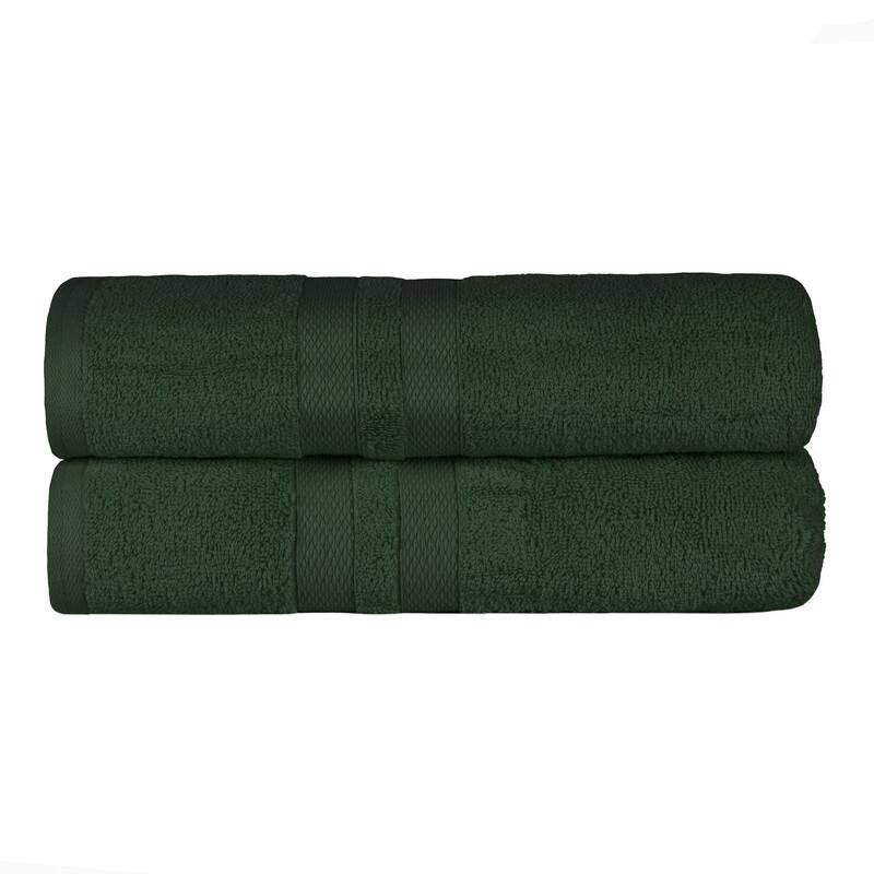 Blue Nile Mills Geneva Cotton Solid Bath Towel, Set of 2