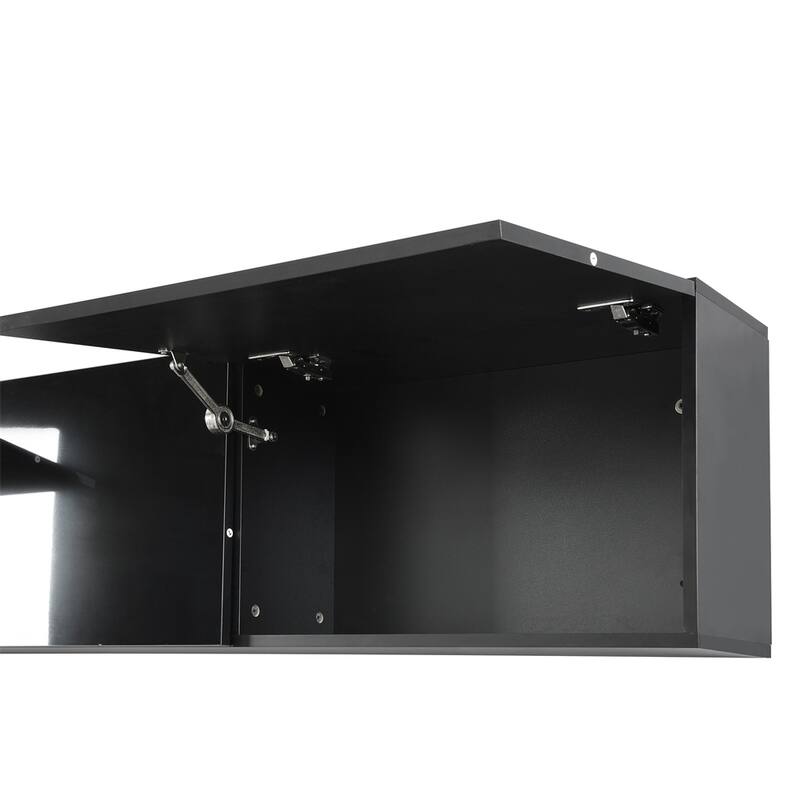 High Gloss TV Stand w/Ample Storage Space,MediaConsole，Versatile