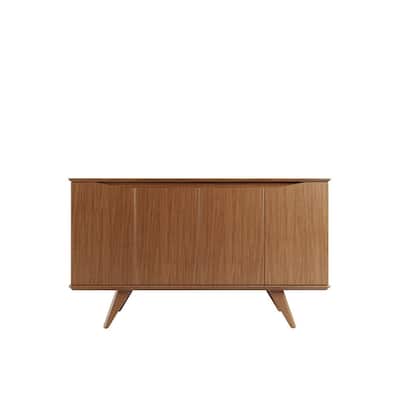 Manhattan Comfort Tudor 53.15 Sideboard with 4 Shelves