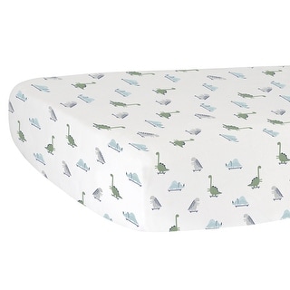 Hello Spud Dinosaurs Fitted Crib Sheet - 52"x 28" x 9"