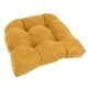 preview thumbnail 36 of 62, 19-inch U-Shaped Microsuede Chair Cushion (Set of 1, 2, or 4) Single - Lemon