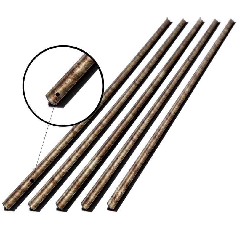 FASÄDE 47 in. Decorative Vinyl Inside Corner Trim Bermuda Bronze (5 Pack) - 5 Pack
