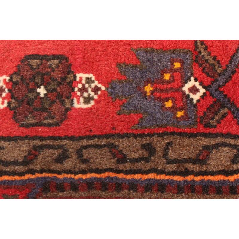 ECARPETGALLERY Hand-knotted Andelz Red Wool Rug - 4'1 x 6'4