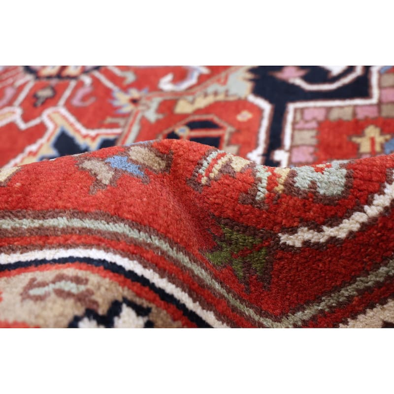 ECARPETGALLERY Hand-knotted Serapi Heritage Dark Copper Wool Rug - 7'11 x 10'2