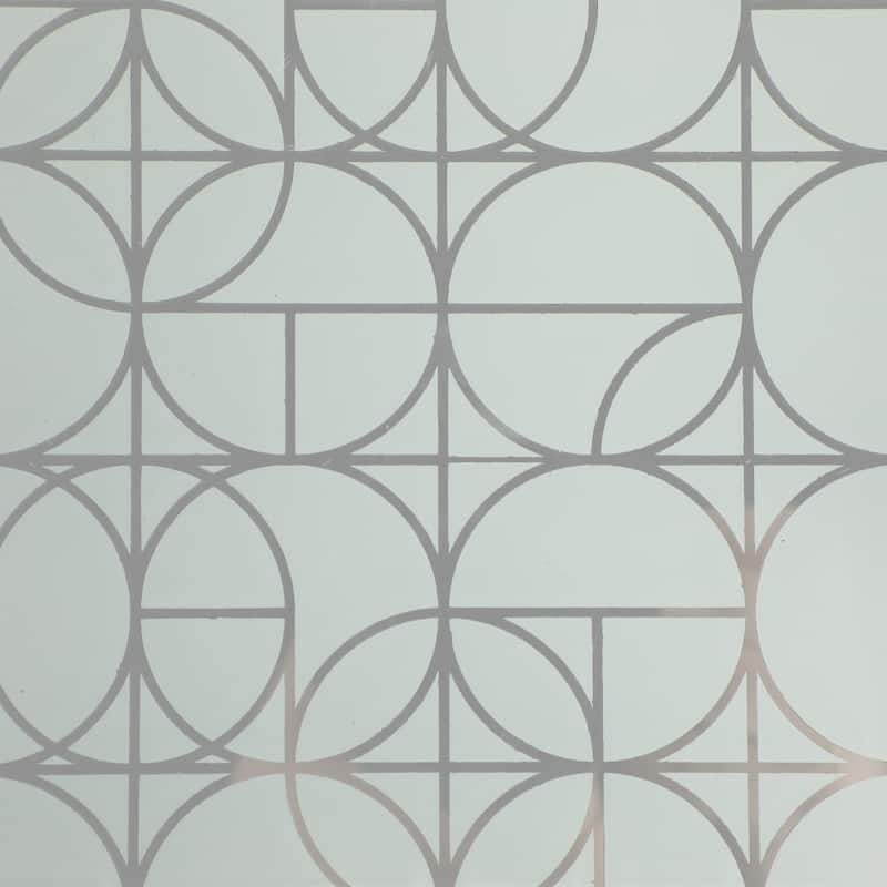 Decorative Pattern Glass Tray with Handles - Chic Home Decor - Accent Tray