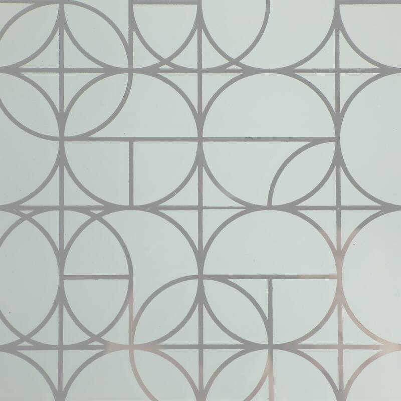 Glass Serving Trays with Modern Handles Stylish Accent (Set of 2) - 16" x 12" x 2"
