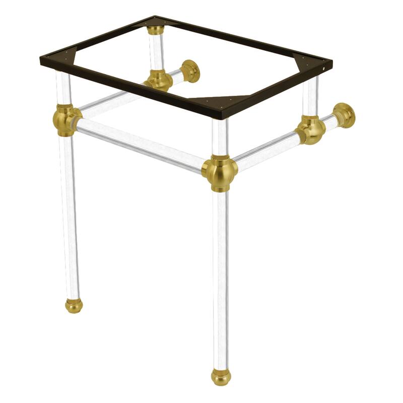 Kingston Brass Templeton Acrylic Console Sink Legs - Brushed Brass