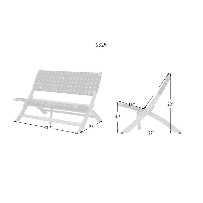 Sava Folding Indoor/Outdoor Bench