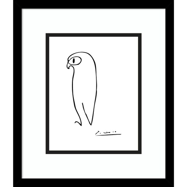Porch & Den Pablo Picasso 'Owl' Framed Art Print. Opens flyout.