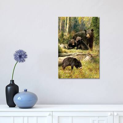 iCanvas "Black Bear Family" by Greg & Company Canvas Print