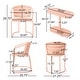 preview thumbnail 20 of 18, Santa Monica Outdoor 3-Piece Bistro Set by Christopher Knight Home