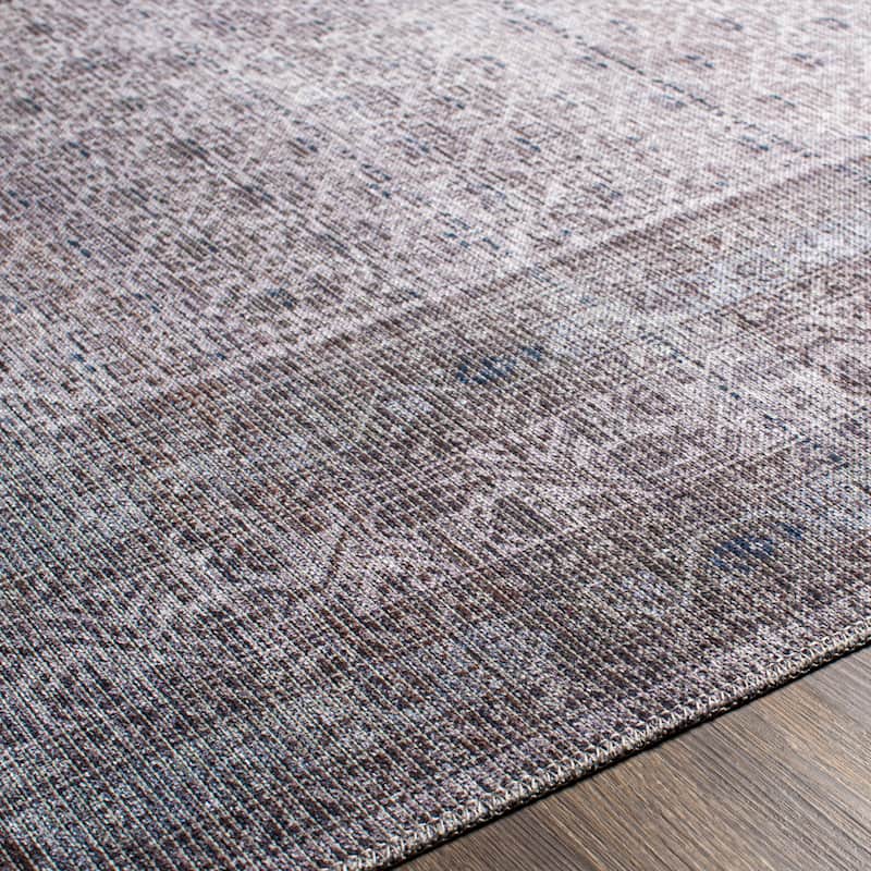 Livabliss Kori Moody Medallion Printed Machine Washable Area Rug