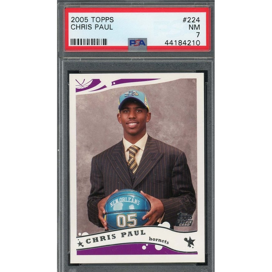 Chris Paul 2005 Topps Basketball Rookie Card #224 Graded PSA 7 - 8'6" x 11'6"