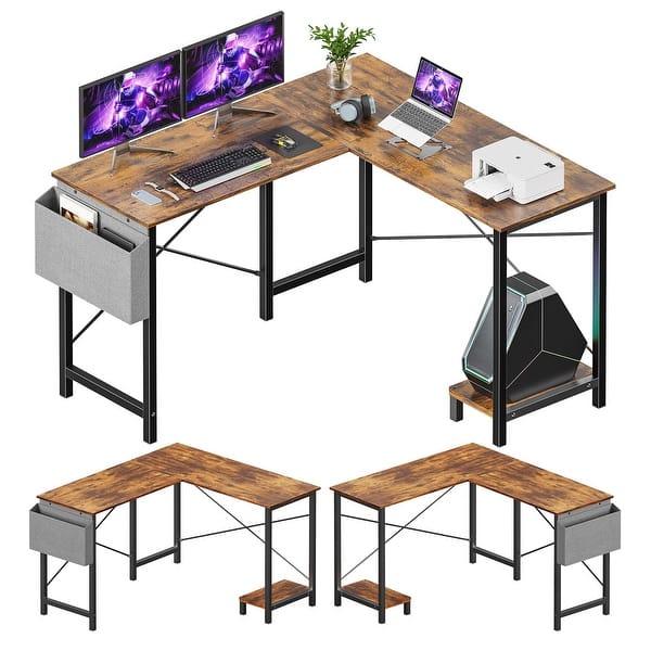 L Shaped Computer Desk, Corner Gaming Desk, 50