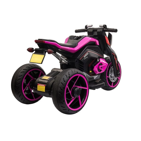 slide 2 of 16, 12V Three-wheel Ride On Motorcycle - Rosy Rosy