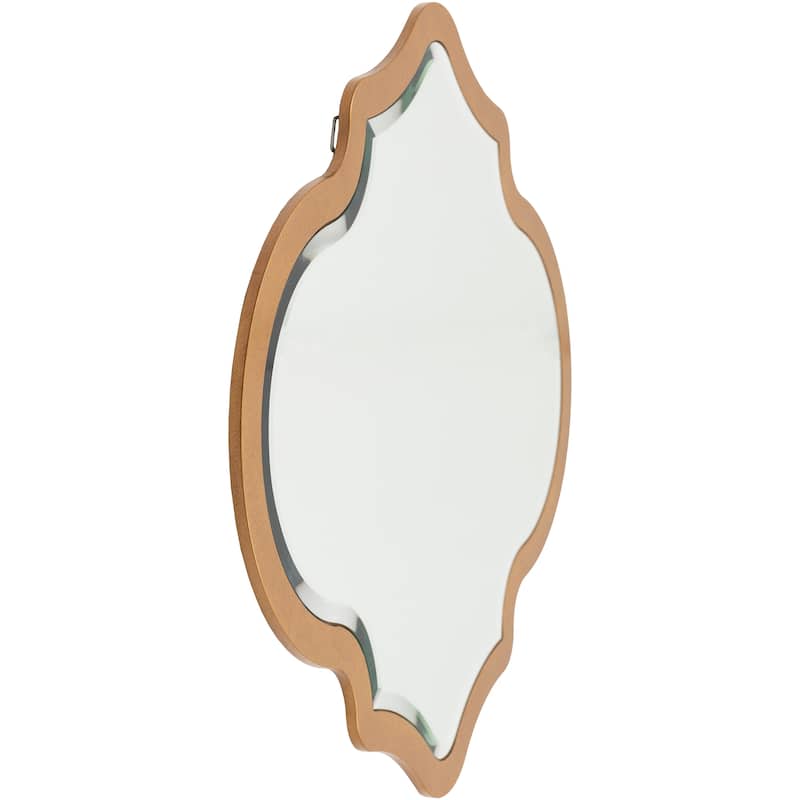 Aisling Quatrefoil Gold Mirror - 28"H x 26"W