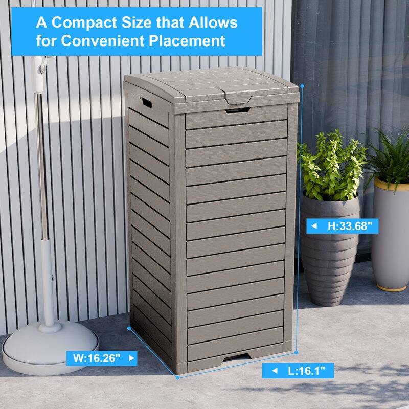 Outdoor Patio Storage Resin Lockable Deck Box