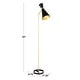 preview thumbnail 10 of 10, Strick & Bolton Morino Glam Floor Lamp - Black/Gold