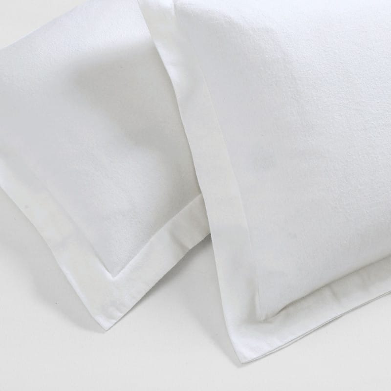 Superior Classic Solid Flannel Cotton Duvet Cover Set