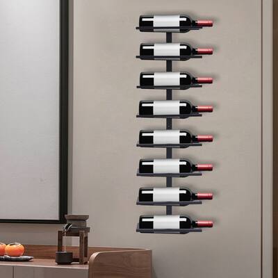 Iron Wine Rack Wall Mounted 5/8 Bottle Holder Stand