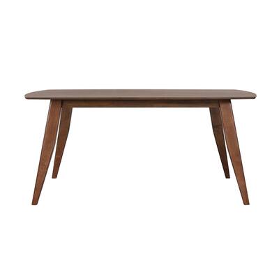 Rectangular Dining Table - 78" Wood Table Seats 6 - Modern Scandinavian Style - 42