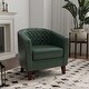 preview thumbnail 4 of 90, Axia Barrel PU Leather Accent Chair with Nailhead Trim