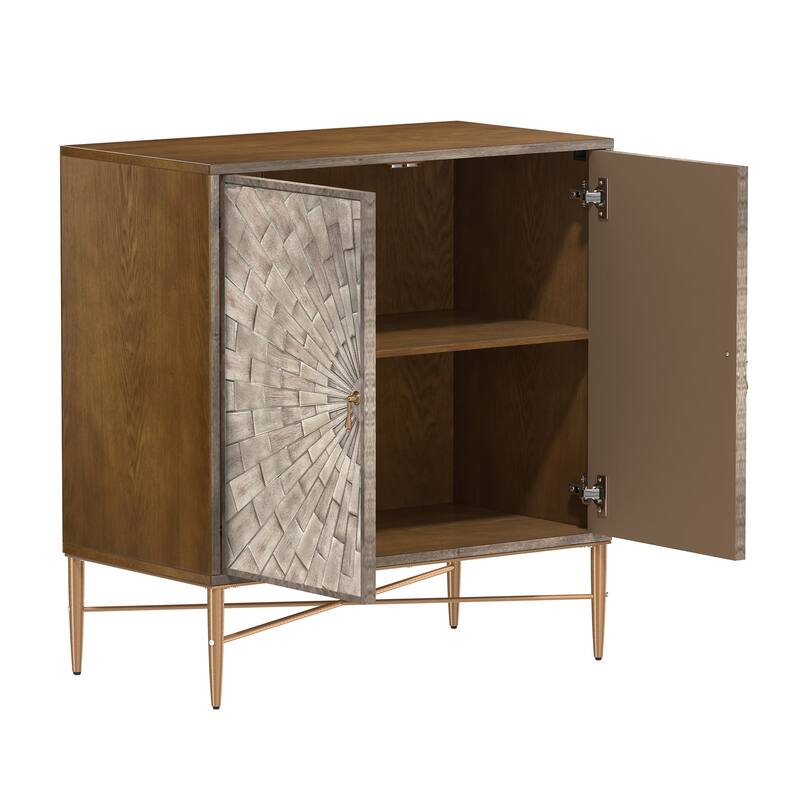 2 Door Vintage Accent Cabinet