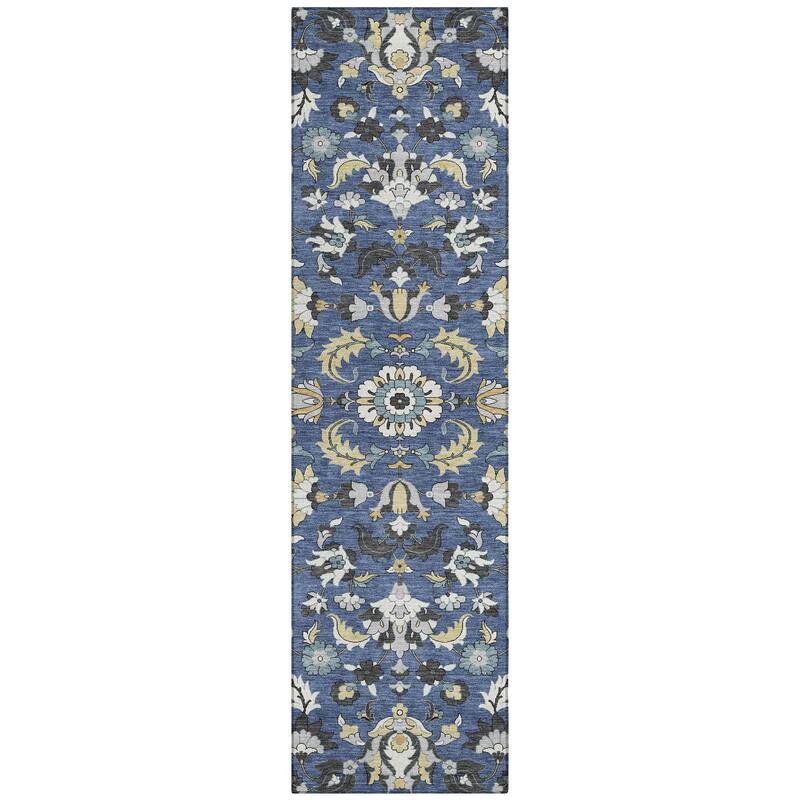Machine Washable Indoor/ Outdoor Traditional Lanelle Chantille Rug