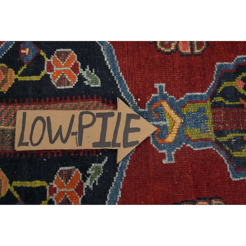 Hand Knotted Oriental 100% Wool Carpet Traditional Floral Red Bakhtiari Area Rug - 6' 8'' X 4' 7''