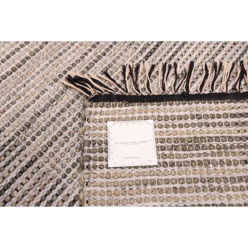 ECARPETGALLERY Braid weave Sienna Grey Rug - 5'3 x 7'6