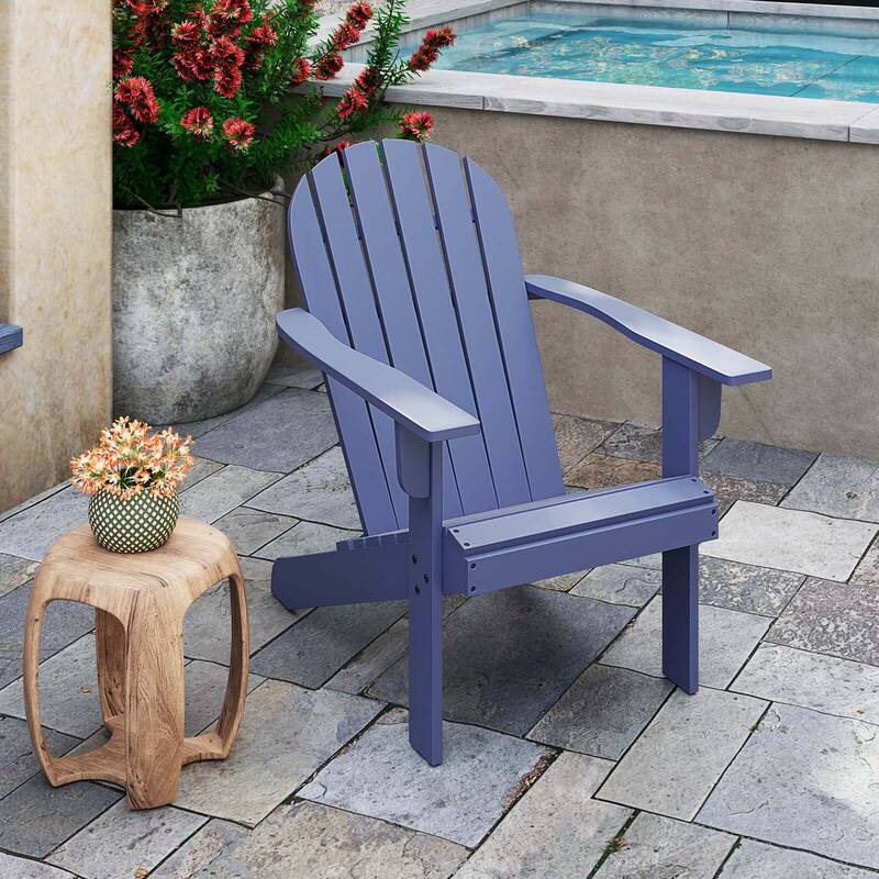 Costway Patio Adirondack Chair with Inclined Seat High Backrest & Wide - See Details