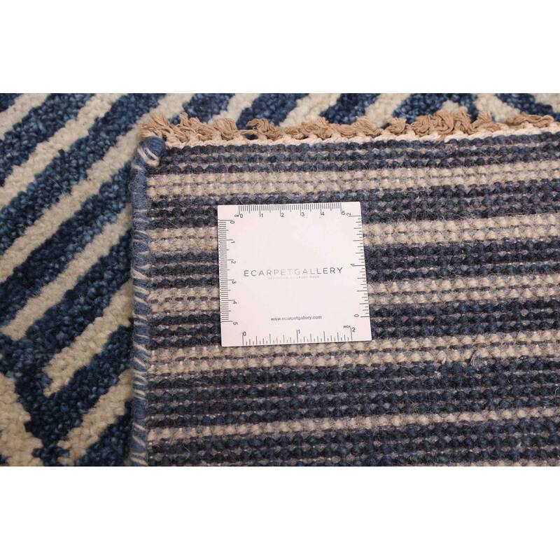 ECARPETGALLERY Hand-knotted Peshawar Ziegler Navy Wool Rug - 4'11 x 6'11